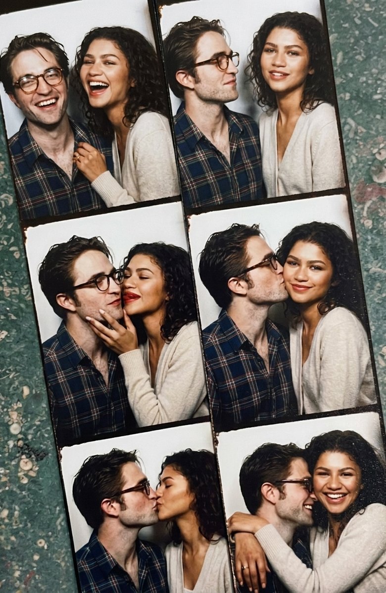 TrinHClips's tweet photo. @RT_com I think Pattinson's a little awkward here because he did a movie being intimate with Zendaya, and now he has to sit there with her husband Tom. https://t.co/We605bIE1t