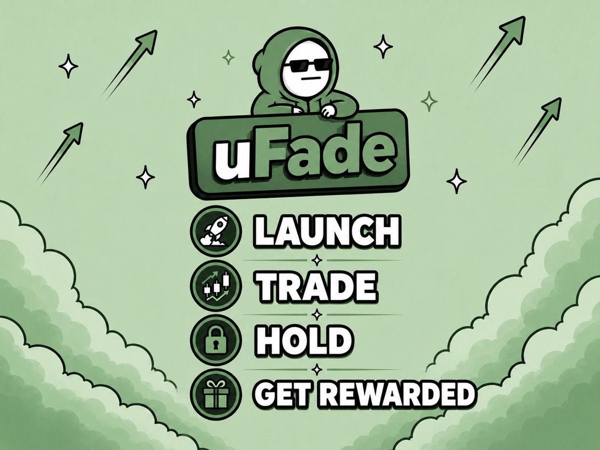 uFadeio's tweet photo. 50% of the supply goes back to active uFade traders.

Launch. Trade. Hold. Get rewarded. https://t.co/ZGmM2lTYlv