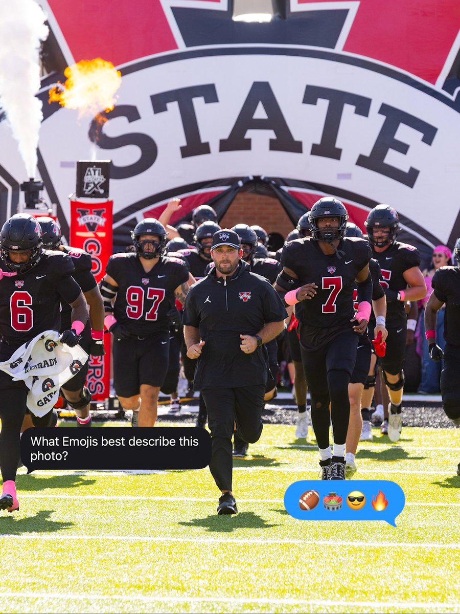 valdostastate's tweet photo. Happy World Emoji Day! There are so many emojis that represent Valdosta State University. Describe your VSU experience using only emojis in the comments. #VState #BlazerNation 🔥 https://t.co/aa07WraBah