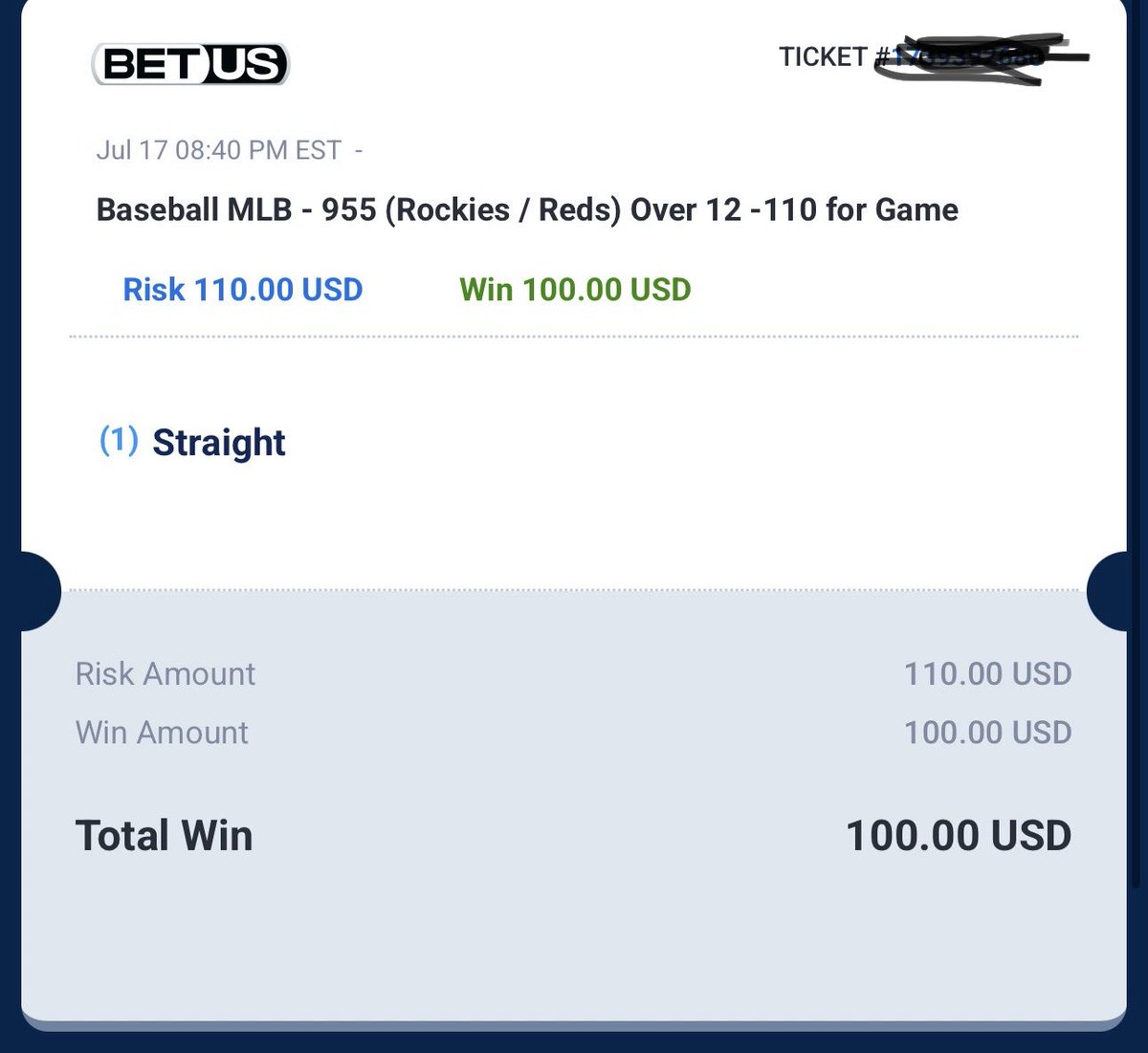 THEGAMBLINGGAWD's tweet photo. 🚨🚨🚨FREE 1U VIP Play!🚨🚨🚨

Rockies/Reds Ovr 12!⚾️

Bet placed on @BetUS_Official where u will get 200% Bonus on your fist 3 deposits up to $3000

🔗: https://t.co/71EJgrLE75 https://t.co/nO789Glnkt