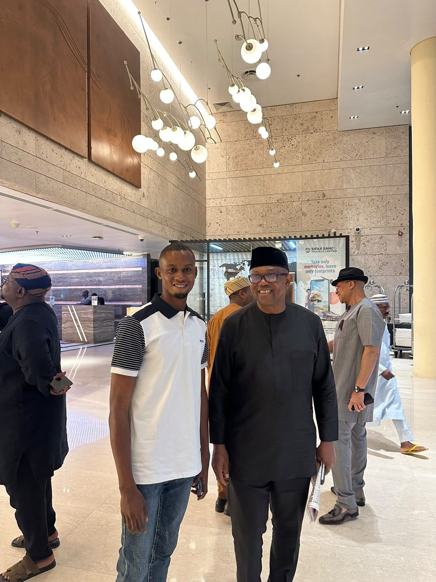 MosesblessingP's tweet photo. Wrapping up the day with my presidential candidate, His Excellency Mr. Peter Obi.

#Africapitalism https://t.co/Rnlv9K1NGM