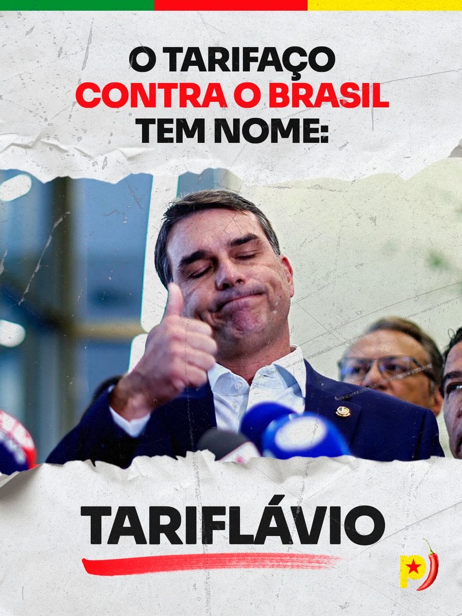Pimenta13Br's tweet photo. PARTE 1. 

O clã Bolsonaro chamou o tarifaço de “remédio amargo”, colocaram o Pix e nossas riquezas na conversa e agora querem vestir a fantasia de patriotas. 😒 https://t.co/3BA4dij20e