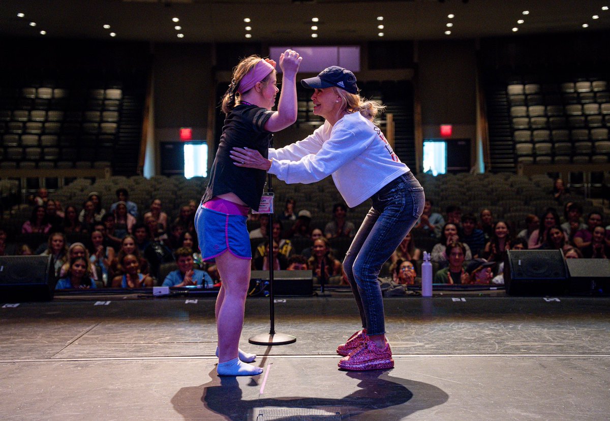 KChenoweth's tweet photo. It's officially my favorite week of the year... time for KCBBC!! 🥳🎭 These kids make my heart sing, and I can't wait to see how much they grow and learn after a week of camp 💖 @KCBBC_camp https://t.co/9d5rDMFv27