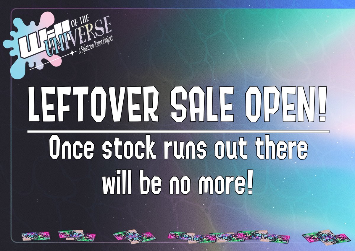 ✨Will of the Universe @ LEFTOVER SALES tweet media