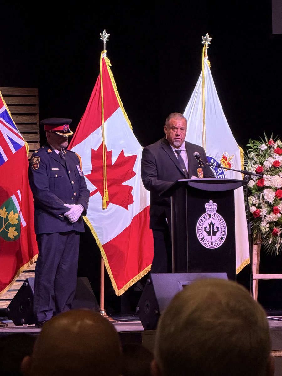 AssociationDrp's tweet photo. This afternoon members of @AssociationDrp and @DRPS joined family friends and colleagues from Police Associations and Services across Canada to honour the life of C.I.T. Tyrone Magbitang.

A touching tribute to the life of an inspiring young man who brought light to the lives of so many. A leader in and outside of work he made a significant difference in the lives of all he interacted with.

He will forever be remembered for  his genuine demeanour, dedication and positivity.

Rest in Peace Tyrone, We will take it from here💙