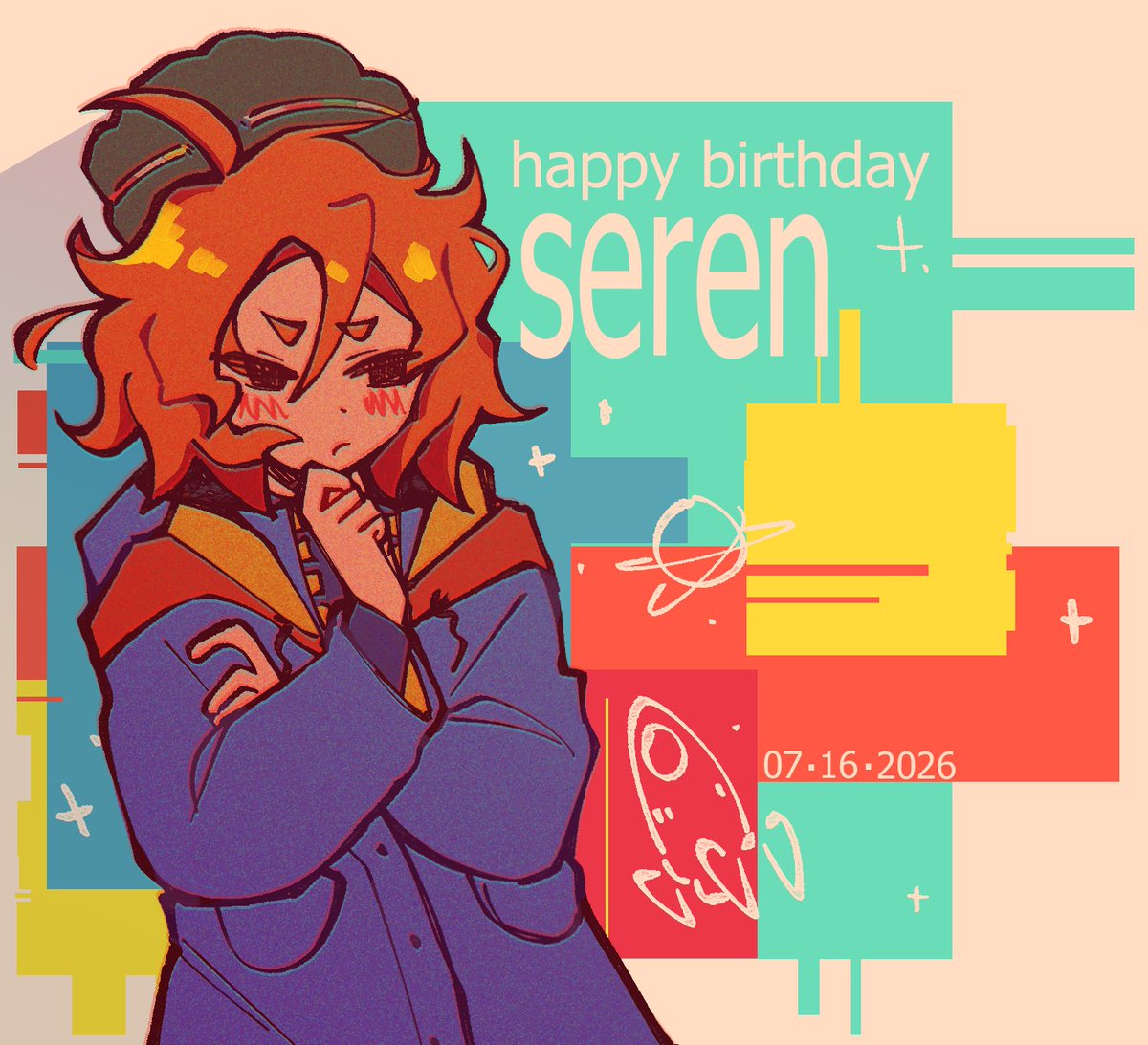 DanganronpaSE's tweet photo. happy late birthday seren sorry seren 

( art by @thekayleeart ! ) https://t.co/HUtoNvlkgt