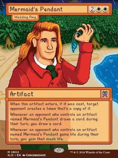 seanie_dew's tweet photo. Concerned Ape confirmed Stardew LARPer after designing marriage themed card around Elliot ((nobody has ever chosen to marry him)) https://t.co/U8frgkZvB5