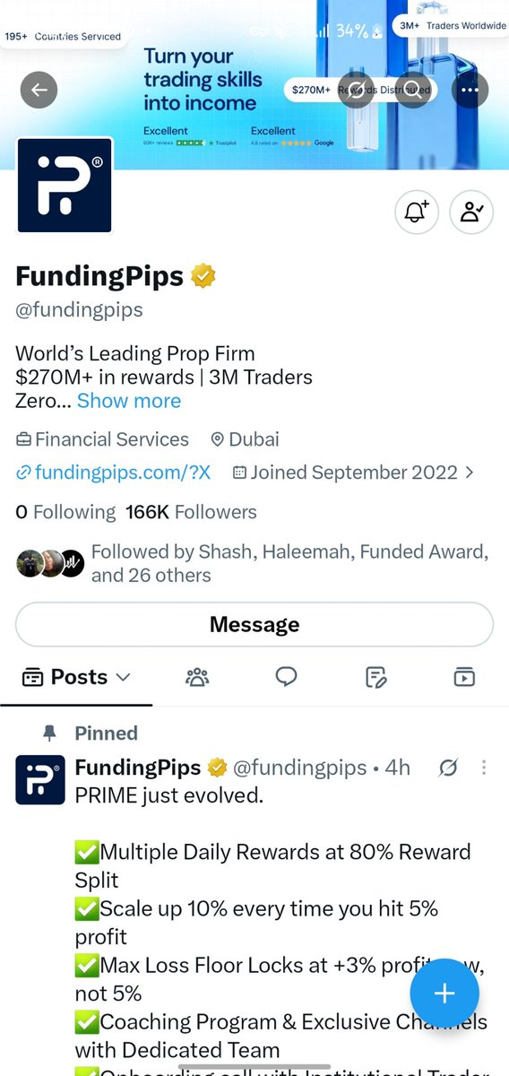 champcrypt1's tweet photo. @Kelvintalent_ @fundingpips @ShashtradesGC Done https://t.co/pNsw43Peaq