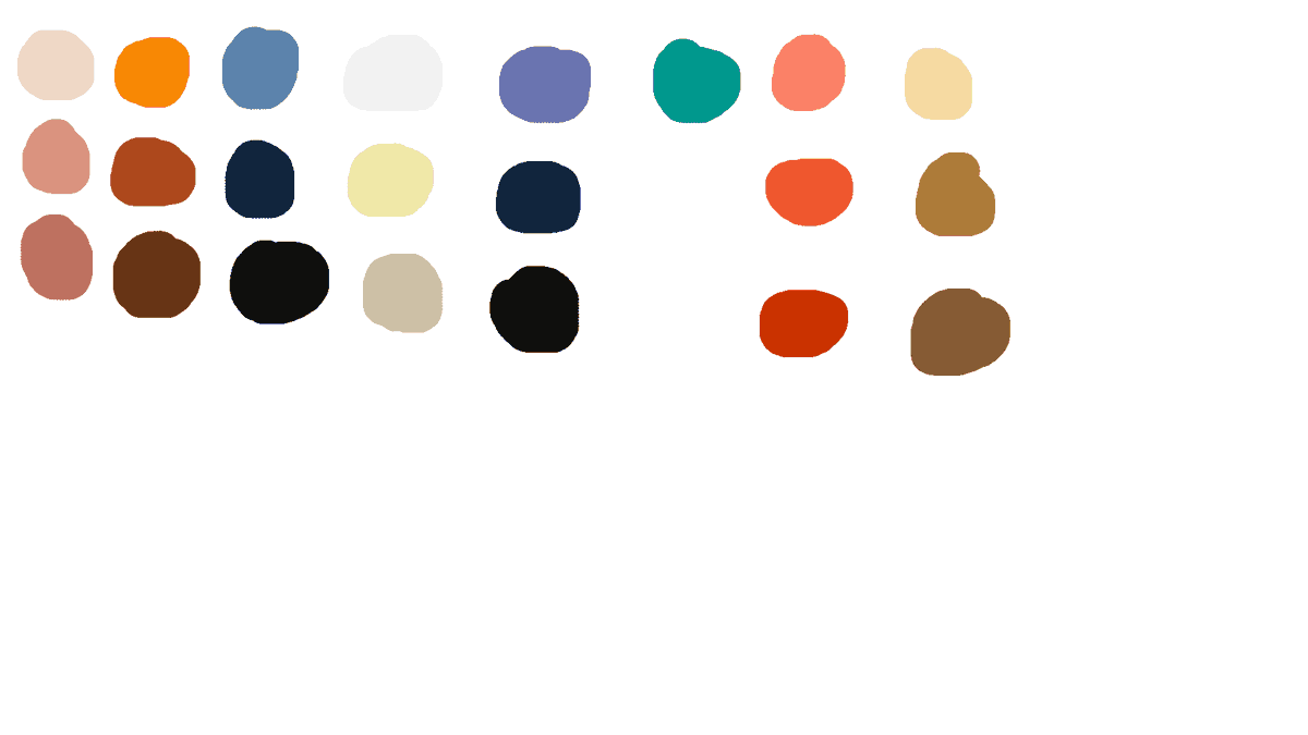 unscathedArt's tweet photo. for anyone who has ever wondered what colours i use for my dragon ball z drawings for Goku before i composite them, here are the palettes. they include base, ssj with no aura, then with, and then ssj3. Feel free to use them. https://t.co/ZAxXNI3ULX