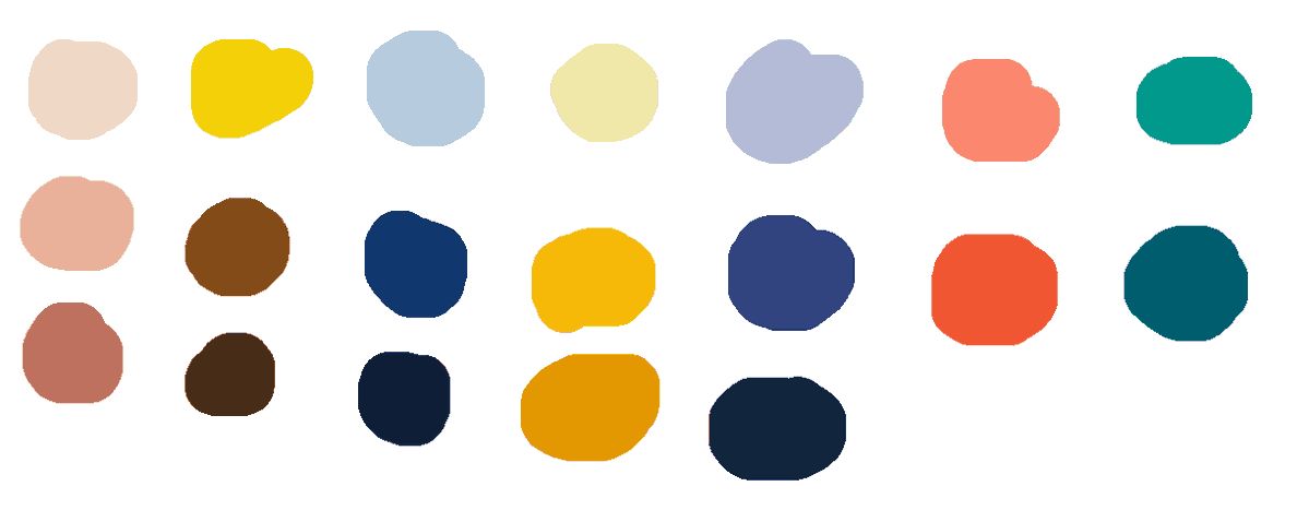unscathedArt's tweet photo. for anyone who has ever wondered what colours i use for my dragon ball z drawings for Goku before i composite them, here are the palettes. they include base, ssj with no aura, then with, and then ssj3. Feel free to use them. https://t.co/ZAxXNI3ULX