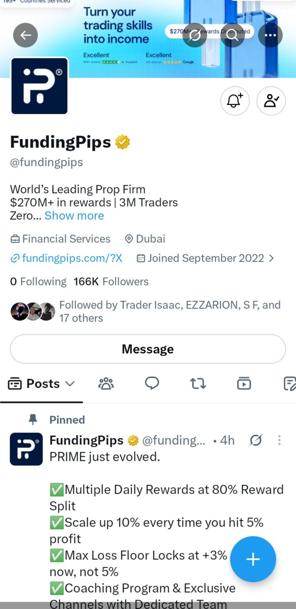 MOON_Gunta's tweet photo. @TheEliteTrader_ @fundingpips @Kelvintalent_ @ShashtradesGC Done https://t.co/KGS7sVFozF