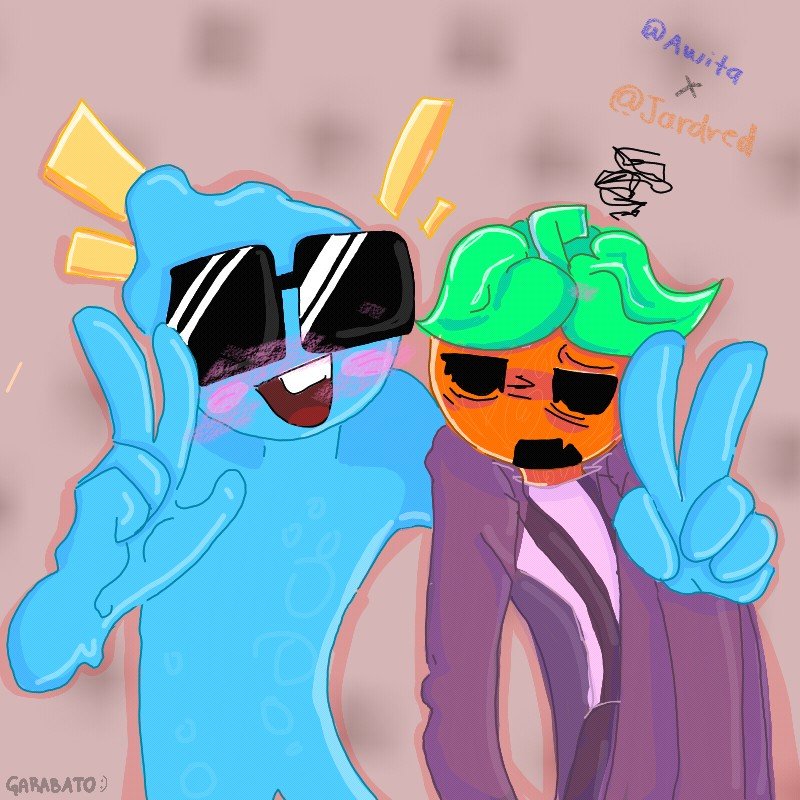 Unknown_1uwu's tweet photo. POV: Awita y Jardred después de grabar toda la temporada Awidred:

💧Awita: 😃 

🎃 Jardred: 💀 

#FanartParaJardred #Awidred https://t.co/jTdwnZFwpl