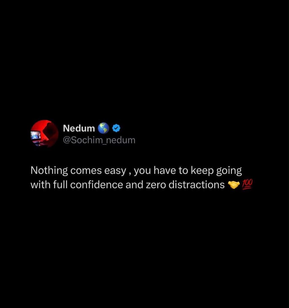 OLAMILEKANn22's tweet photo. As a man you must learn the art of quick resets, a bad day shouldn't lead to a bad week &amp; a bad week doesn't mean you have a bad life. https://t.co/HLTfIfmi9y