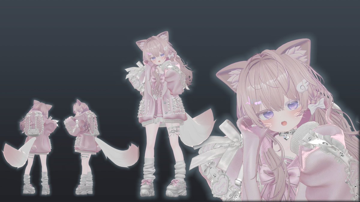 _haru_vrc's tweet photo. たぶん改変中の子たち
「水色シフォン」最初の改変のリメイクをしてるつもり
「桃色シフォン」水色より桃色の方がお気に入りだったり…？
「エク」絶賛迷走中。どうやって個性を入れればいいんだぁ～
「輝夜」この子デフォルトが可愛すぎて改変分かんない！ https://t.co/vxvHC4UHX4