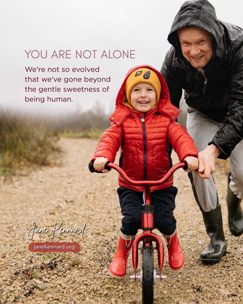 jane_kennard's tweet photo. We're not so evolved that we've gone beyond the gentle sweetness of being human.

You Are Not Alone ❤️

Jane Kennard
Author, Psychic, Medium, Channel
Something To Hold (book)
https://t.co/d1yEmEuQbD

#janekennard
#spiritguides
#sharedwisdom
#love
#kindness
#healingenergy https://t.co/ozDiQ0yy30