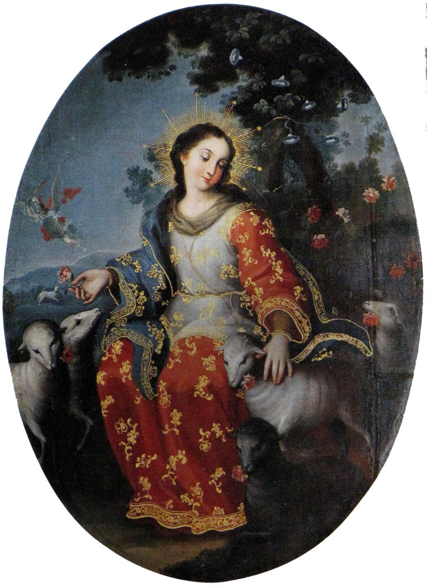 mexicacivitas's tweet photo. Divina Pastora, Miguel Cabrera, siglo XVIII. https://t.co/TCwC2DLqfe