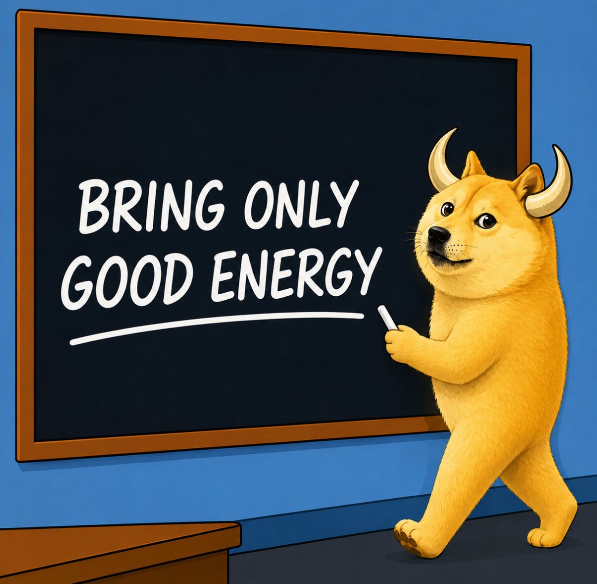 bogecommunity's tweet photo. BRING ONLY GOOD ENERGY. 🐂🐕

Just good people, good vibes, and building together every single day.

That’s what BOGE stands for. https://t.co/7iVre8cUZj