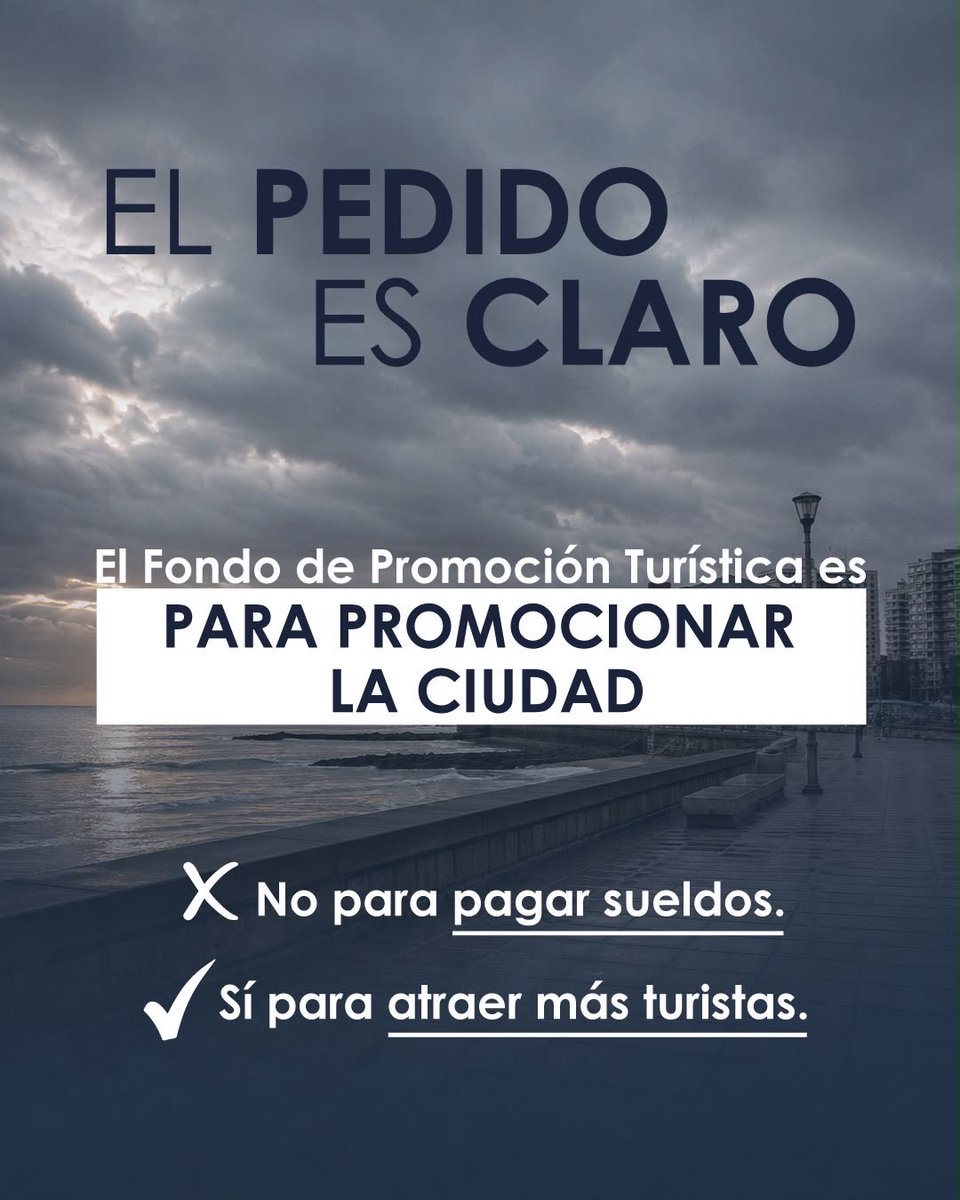 jmcheppi's tweet photo. ¿SABES DE CUÁNTO HABLAMOS?

Recauda más de $9.500 millones por año. Fue creado para atraer más turistas, generar más trabajo y volver a poner a la ciudad en el lugar que merece. https://t.co/21p7tR2xzI