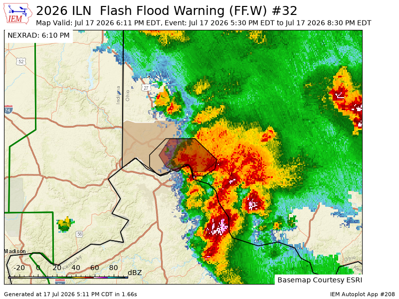 ds_wx03's tweet photo. ILN continues Flash Flood Warning [flash flood: observed, flash flood damage threat: considerable] for Hamilton [OH] till Jul 17, 8:30 PM EDT https://t.co/e4TOV1sZaL https://t.co/Ht7tI7NA25