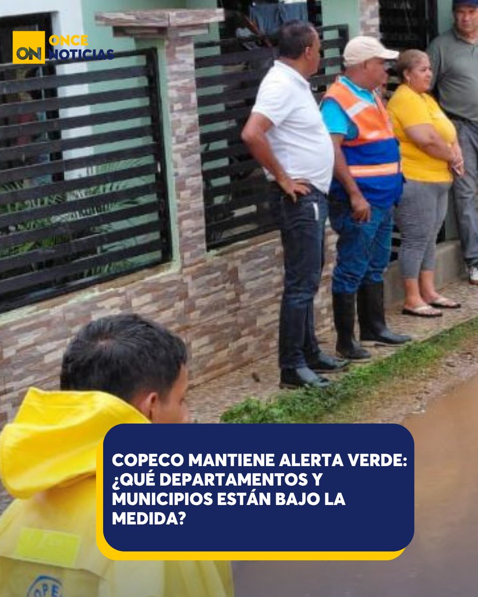 11_Noticias's tweet photo. Copeco mantiene la alerta verde en sectores del país. Conozca qué departamentos y municipios continúan bajo la medida preventiva y las recomendaciones para la población. ⚠️🇭🇳
https://t.co/xNNvzu4DvY
 #Copeco #AlertaVerde #Honduras #Clima #Prevención #Lluvias https://t.co/5s0zPPoT2c