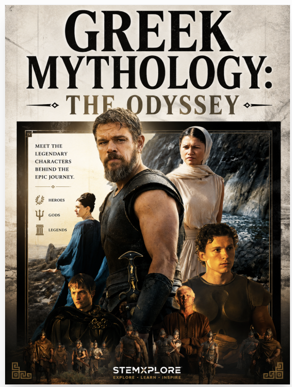 ani9604's tweet photo. ⚔️ Before you watch The Odyssey, meet the legendary heroes, gods, and monsters behind one of history's greatest epics.

#TheOdyssey #GreekMythology #Homer #Odysseus #AncientGreece #Mythology #EpicStories #Literature #History #Education #LearnSomethingNew #STEMXplore #BookTok https://t.co/hh2L3uq9ji
