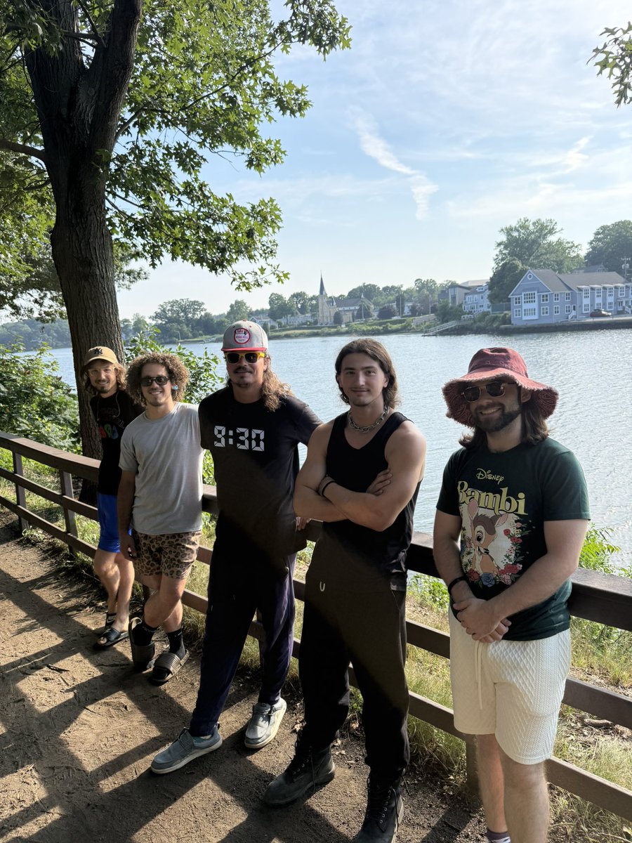 dogsinapileband's tweet photo. Beautiful evening for a rock show here in Westport ⛵️ 

Watch from home with a @nugsnet subscription if you can’t join us! 📺 

#DogPound🐶 https://t.co/Swhyqh2DkJ