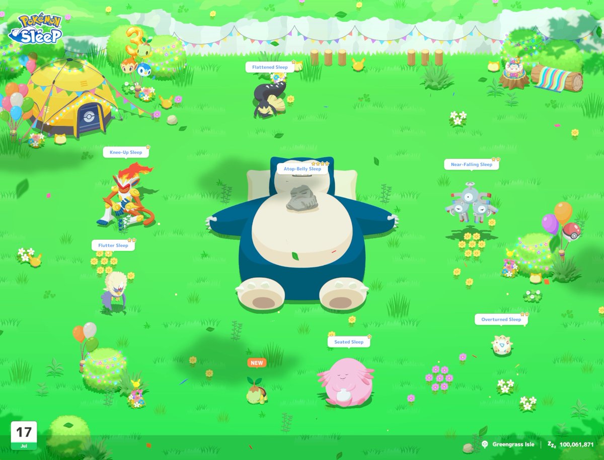 disciplemedic's tweet photo. How is everyone spawns so far? No shiny yet 😭 also what do you guys think about relaxing nap island coming out? Personally can't wait! Need to power up a lot of good Pokemon I have! #PokemonSleep3rd
#pokemonsleep https://t.co/SfpsxVk4Xq