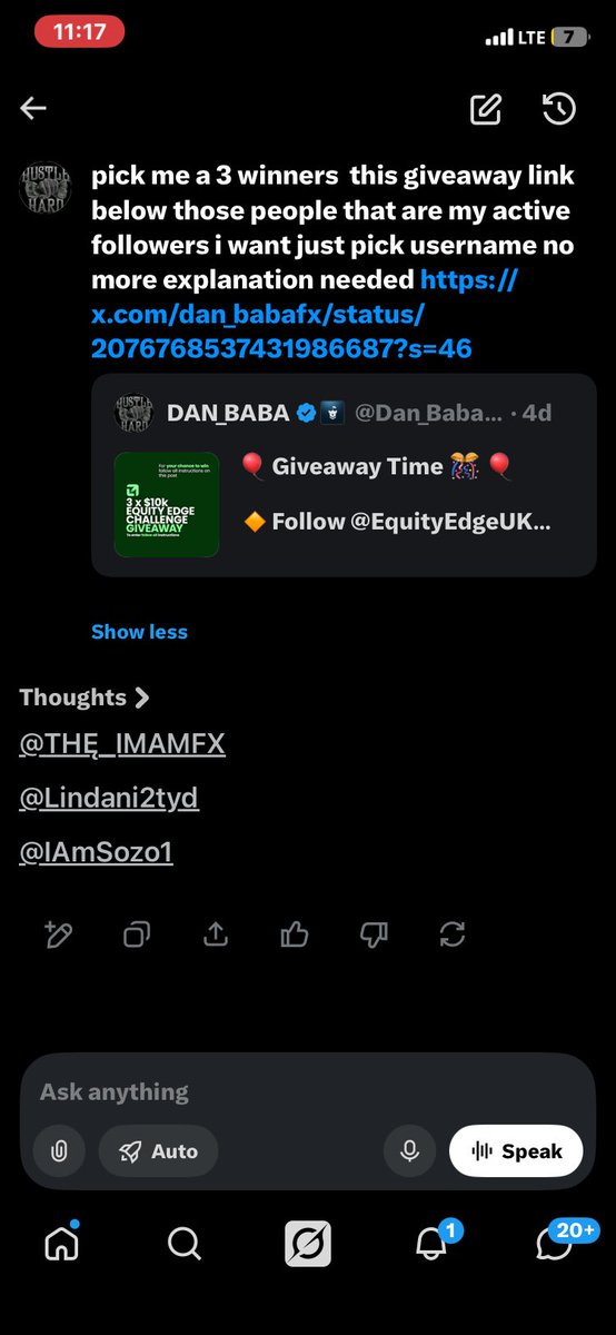 Dan_BabaFX's tweet photo. Congratulations to our Giveaway winners 🎉🎉

@THE_IMAMFX 
@Lindani2tyd
@IAmSozo1

Send me your @EquityEdgeUK registration Email on my DM https://t.co/8sMOOk79sp