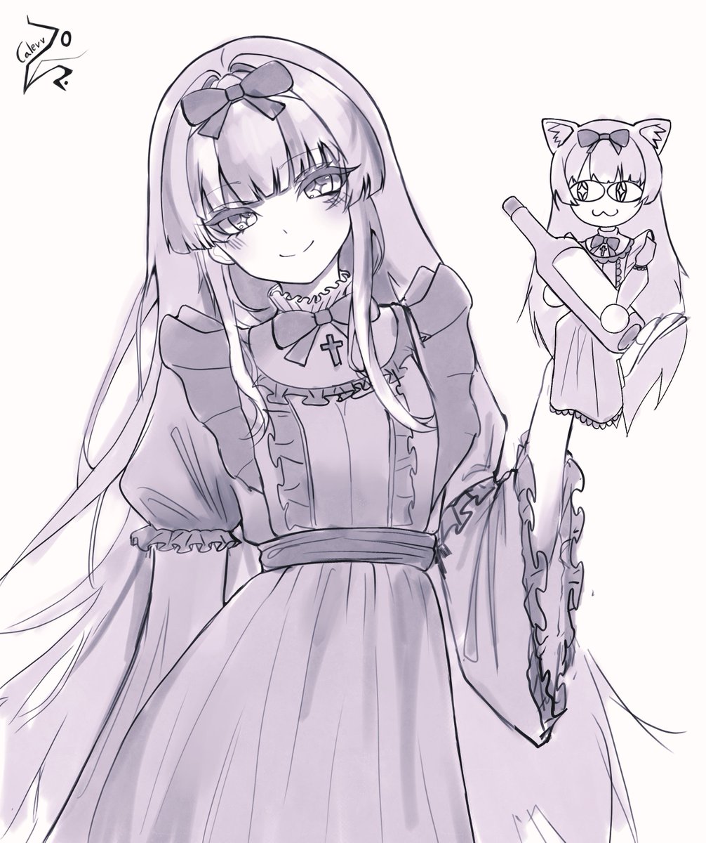 Calevv_'s tweet photo. (Wip) Mabel and Neco Mabel 😼
#BLACKSOULS https://t.co/b32G7dSeU3