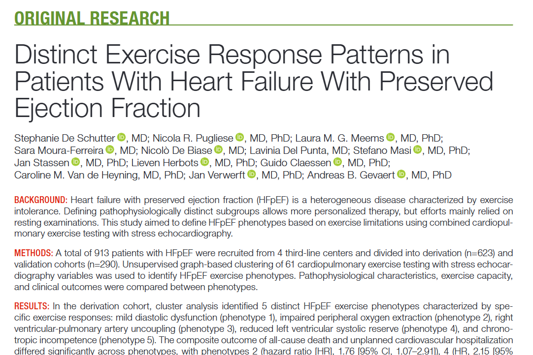 VerwerftJan's tweet photo. Worth checking out this 🧵on phenotyping based on combined #CPET and #ExerciseEchocardiography in #HFpEF.
@HartcentrumH @JessaZiekenhuis 🤝@UZAnieuws 🤝 @HFLabUnipi
https://t.co/YaQeBgWXFq https://t.co/hNkicMTIwA