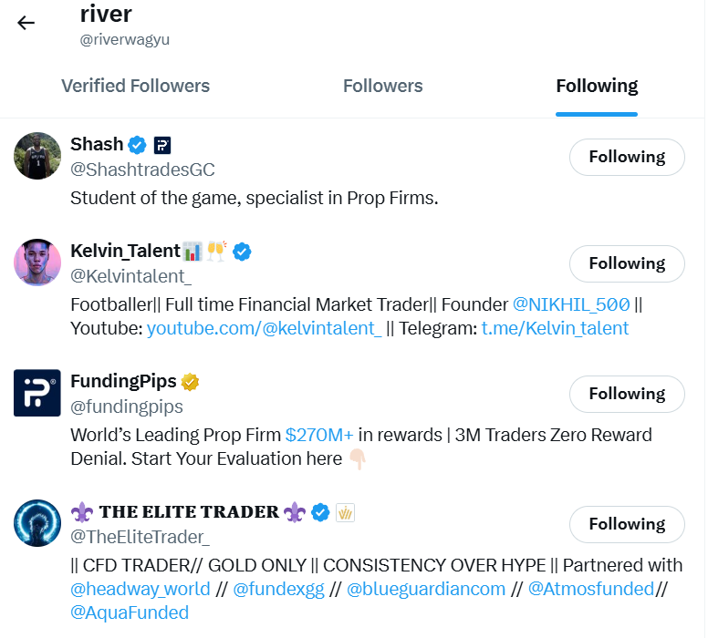 riverwagyu's tweet photo. @TheEliteTrader_ @fundingpips @Kelvintalent_ @ShashtradesGC done! https://t.co/dJDPZdhcmJ
