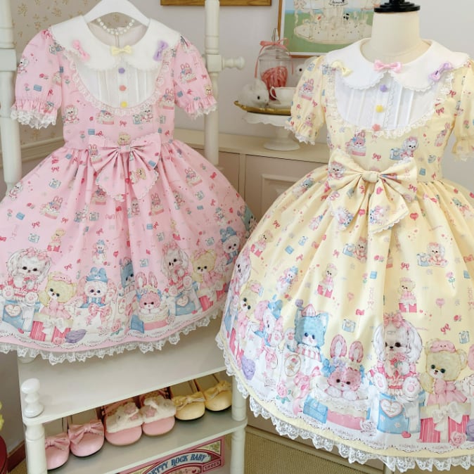 全2カラー メルヘンベアワンピース💖