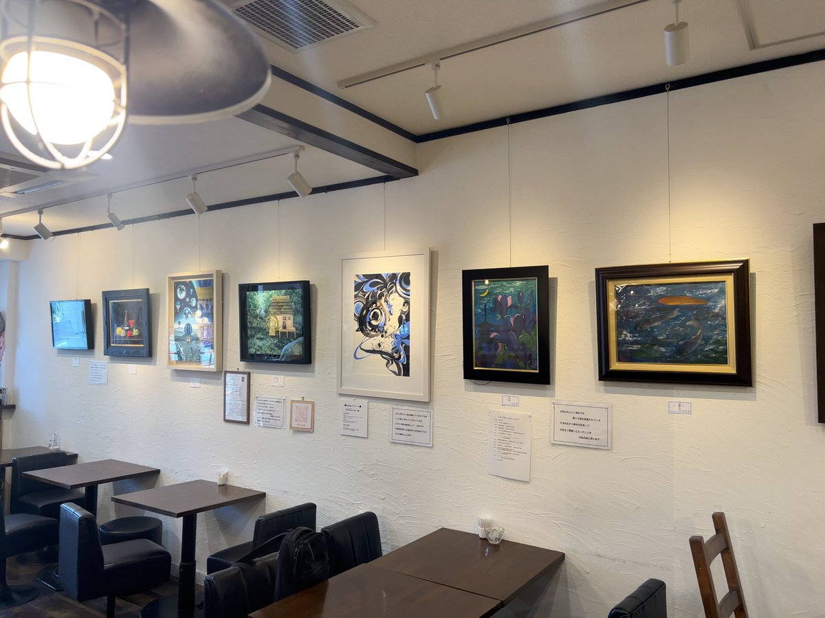 artcafesakura's tweet photo. 小山協華個展開催中です🌸

今回4名の方に特別出展していただいております✨

🎨 池田誠史　
🎨 和田 妙
🎨 村上真帆
🎨 中池英揚

それぞれが第一線で活躍される方ばかりです
幻想的な世界、繊細な描写、力強い表現など
一人ひとり異なる魅力をお楽しみいただけます✨ https://t.co/xPOuWBa0eJ