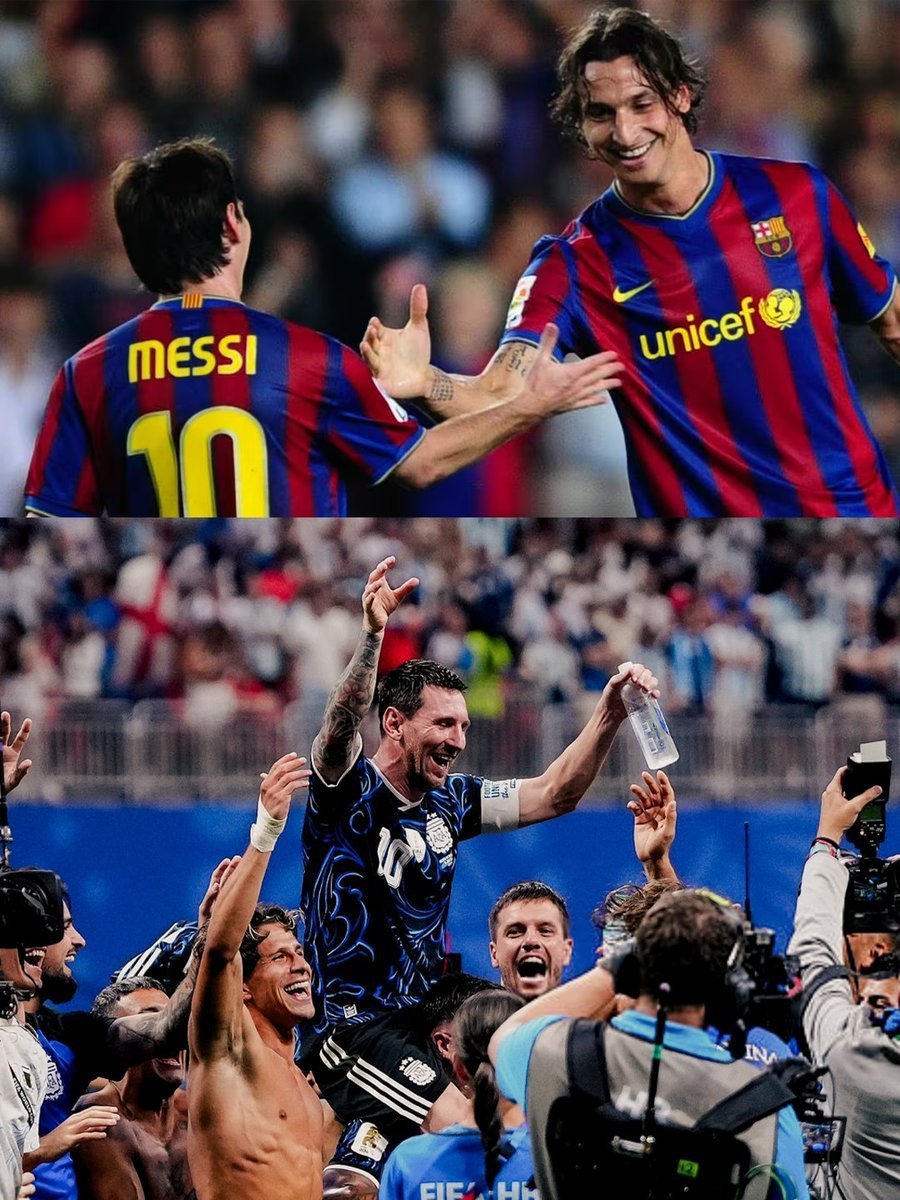 SVargasOK's tweet photo. ¿Por qué amas tanto a Messi?

🗣️ Zlatan Ibrahimovic: "Es talento natural, es como si el fútbol se hubiera hecho para él, todo lo que toca lo convierte en oro y tiene un equipo que está listo para morir por él. No importa si gana o no otro Mundial, eso no cambia su status del mejor de la historia.

Es solo otro trofeo para su vitrina. Lo disfruté, jugué con él y lo seguiré disfrutando mientras siga jugando, porque jugadores como estos salen cada 20-30 años, pero igual no creo que vuelva a nacer un Messi".

📺 Fox Soccer.