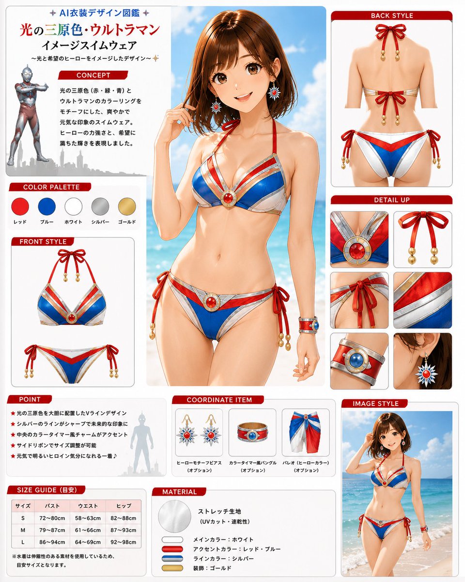 すとらページ 20260718「今日は何の日から」 Tri-Color Hero Swimwear Light