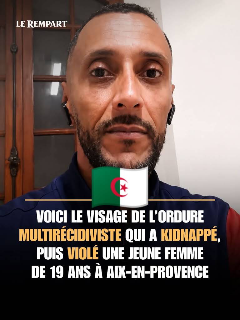 ParToutatis77's tweet photo. Christian Egloff, un algérien orphelin de 47 ans et adopté par une famille française vivant dans le sud de la France,a été déclaré coupable de séquestration et de viol d'une jeune dame de 19 ans à Aix-en-Provence. L'homme est multi-condamné pour viols répétés sur de jeunes femmes https://t.co/MkES7iz445
