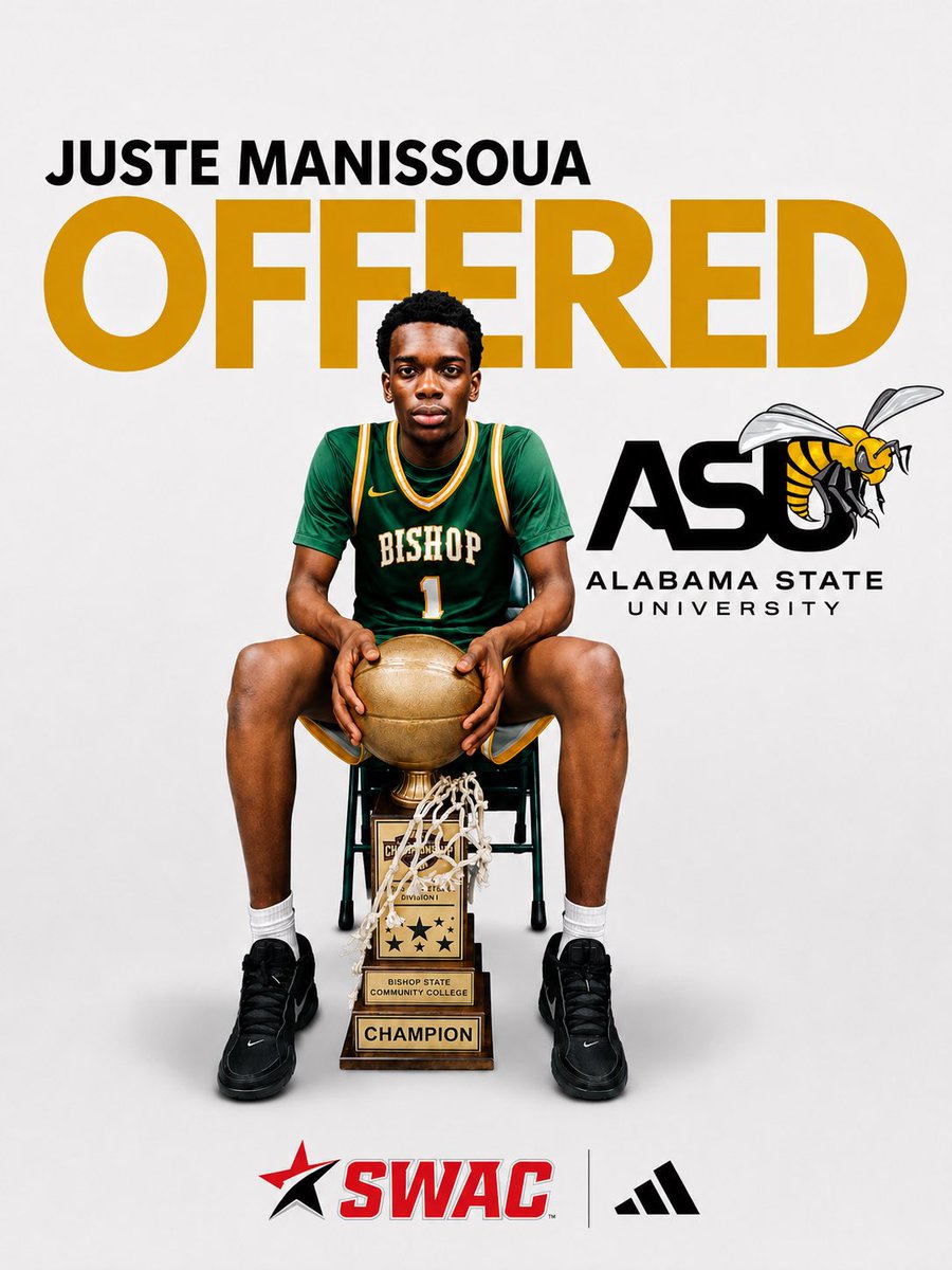 juuuste5's tweet photo. After a great conversation with Coach Drew Wilson, I’m blessed to receive an offer from Alabama State University. Thank you to Coach Wilson and the entire Hornets staff for believing in me and giving me this opportunity! https://t.co/953E3v0Oxm