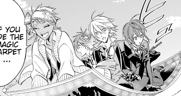 chuuyasdata's tweet photo. The second years might argue a lot with each other but you know who is never in those discussions? Kalim. Thats because they all like him https://t.co/2LBmS7oIEB