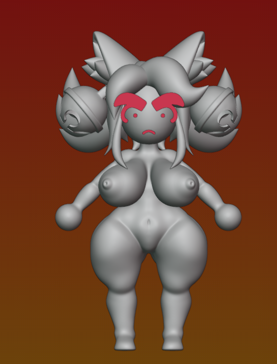 THREEDDD1029's tweet photo. Made a sculpt based on the art that @Hogsegx did of Mew Mew/Pink! Had a lot of fun doing this, and I DO plan to finish it sooner or later. https://t.co/OANcF3uPuC