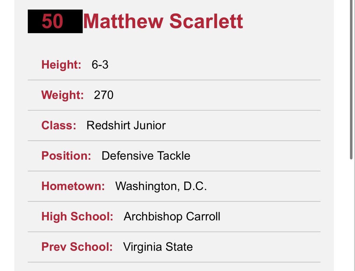 FBCoachQ's tweet photo. We are 50 days away from game 1! Player spotlight is @Obm_matthew . Matthew transferred in this spring from Virginia State. #UvT #HardWay #HEAT https://t.co/grsefNWTHP