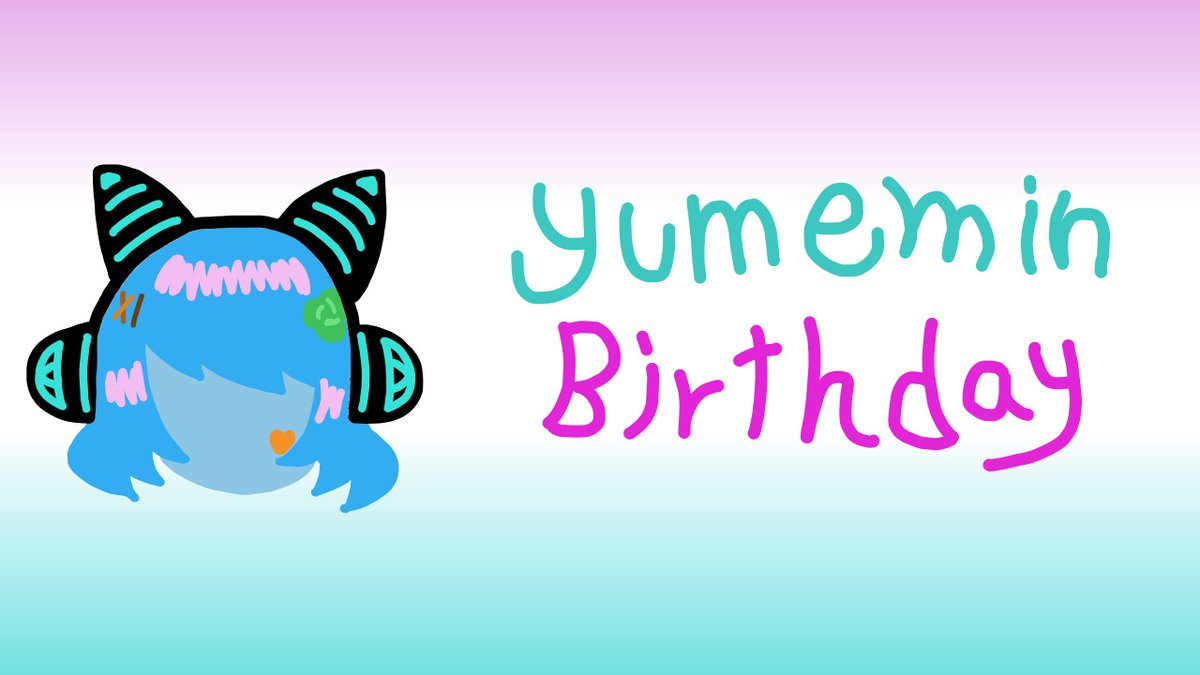 yumemizaka_2's tweet photo. 来週の金曜日は「yumemin birthday」
7月24日　20:00〜

cluster内で誕生日イベントやりますので、お時間合う方は良ければ遊びに来てくださいね〜

https://t.co/kdHlCvNG7o https://t.co/MrbGIFfPLQ