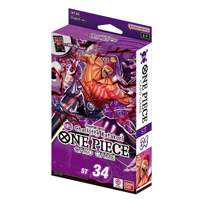 OPTCGAlert's tweet photo. 🚨 ALL 6 new starter decks just went up for preorder at Double Infinity Gaming

Our links take 3% off automatically, no code needed:

🔴 ST-31 Luffy, $41.99
https://t.co/CbwUYE30i7
🟢 ST-32 Zoro, $40.99
https://t.co/T8ZuhJYWkI
🔵 ST-33 Kuzan, $35.99
https://t.co/TX13mnpjFm
🟣 ST-34 Katakuri, $30.99
https://t.co/1QhqzFeiGK
⚫ ST-35 Sabo, $43.99
https://t.co/sgNZ3mE0Ta
🟡 ST-36 Kid, $38.99
https://t.co/4tpPeQKj7n

Ships July 31. The 2 new SRs per deck we previewed are in these.
Every restock, every deal, first 👉 https://t.co/jxoj2M66K6
#OnePieceCardGame #OPTCG #ad