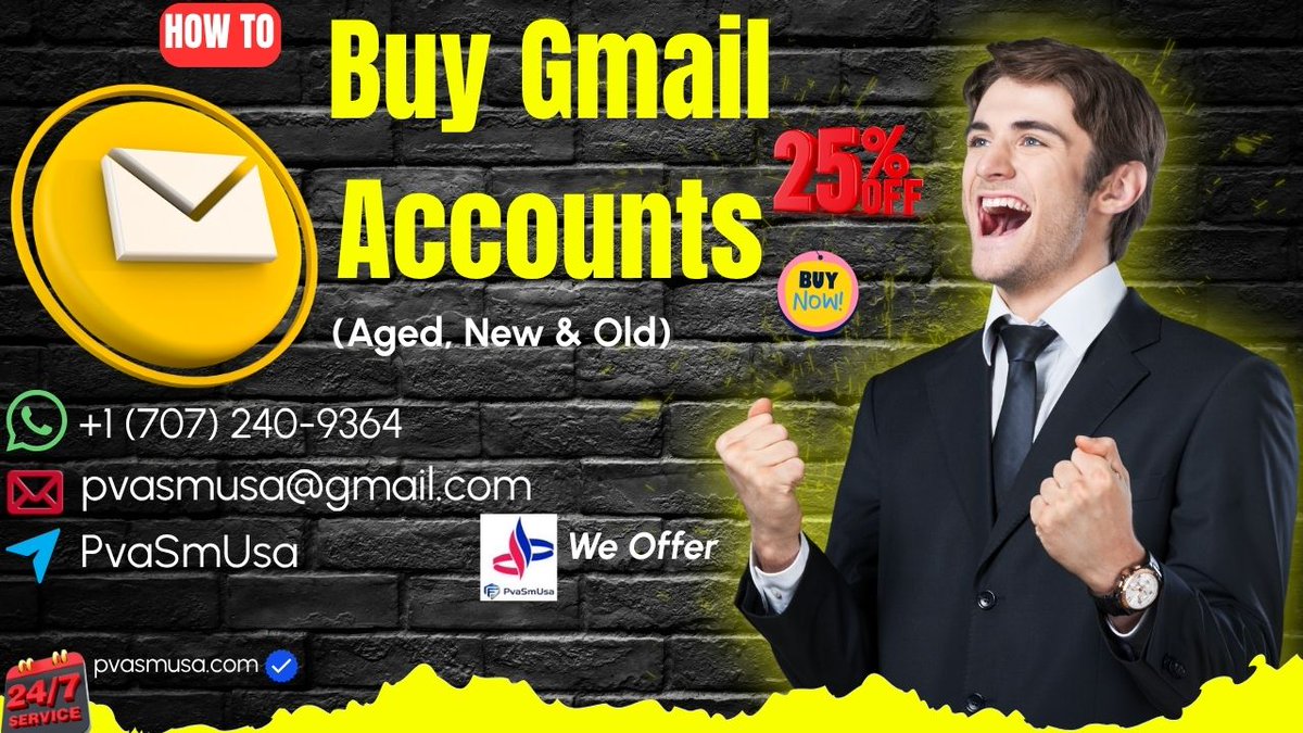 usaavsss's tweet photo. Buy Gmail Accounts – Verified &amp; Ready for Email Use

LInk : https://t.co/MKKwRh4wen

––➤Email: pvasmusa@gmail.com
––➤Telegram: PvaSmUsa
––➤WhatsApp: +1 (707) 240-9364

#oldgmail #Gmail #Pvasmusa #gmailaccounts https://t.co/aqvWL6ZCE4