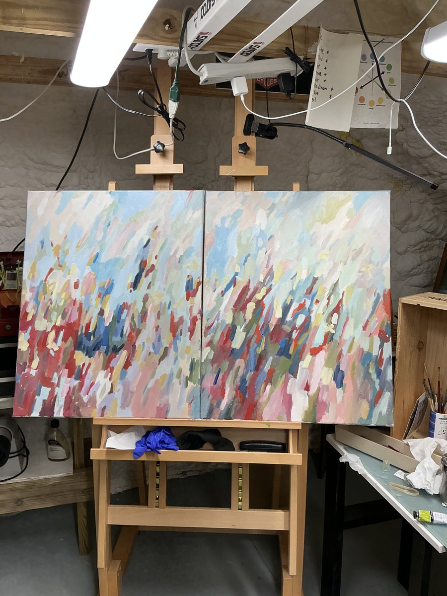 KoshkaChap's tweet photo. Muted some colors today. I really like straight paint. No thinners. No gels. No drying agents. No linseed. Etc. #art #oilpaint #brush https://t.co/BCkV4kqrOY