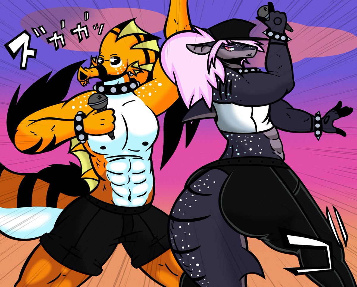 RikaWagyu's tweet photo. Vidal &amp; Doragon
#furryart #furry https://t.co/vA7usNtz1m