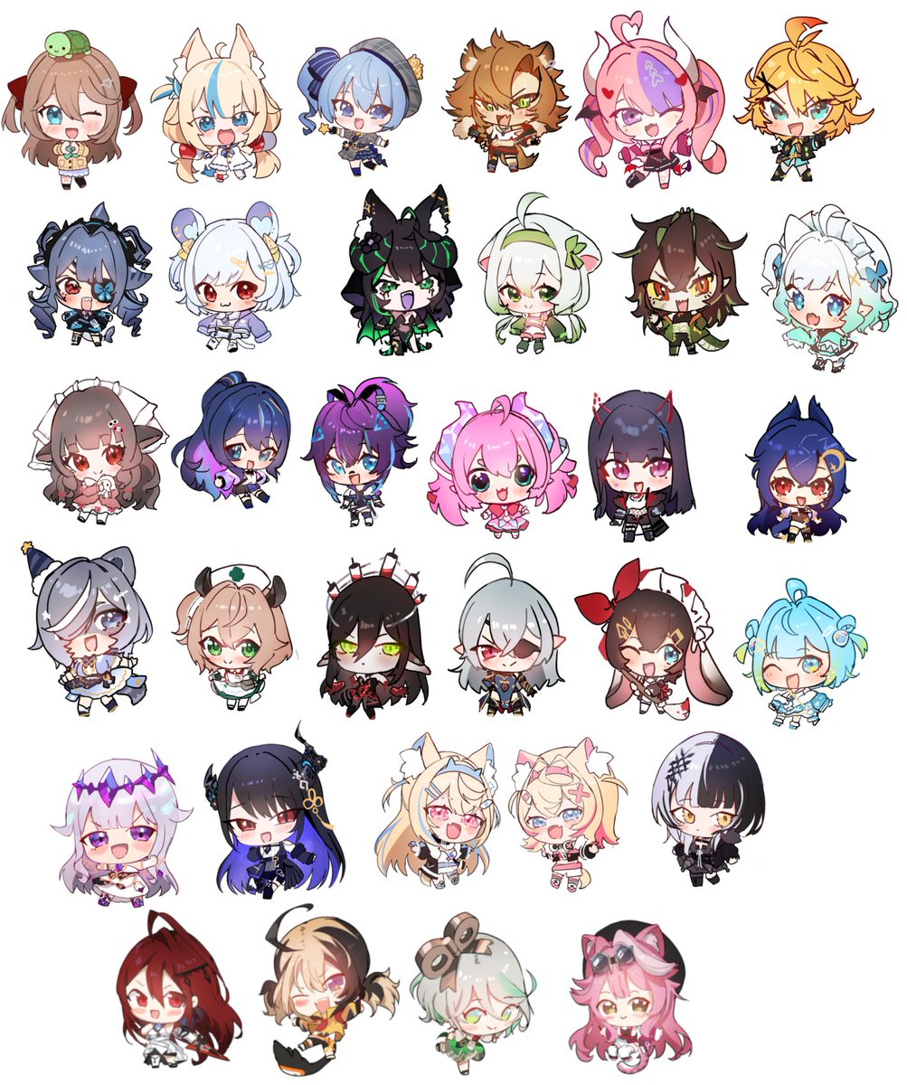 meltyrice's tweet photo. offkai charms. i tried to do as many requests as i can. https://t.co/a3NEy89AUV