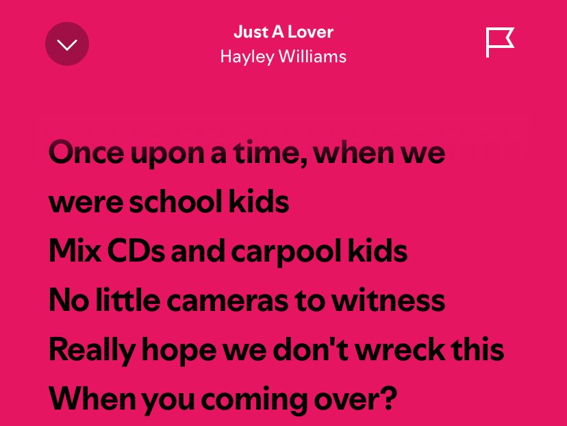 fIwrs4liv's tweet photo. day 17 of asking for just a lover on “the hayley williams show” setlist 

from my screenshots folder back when the album cover was still in color ☹️🩷 https://t.co/hgogxYDPIB