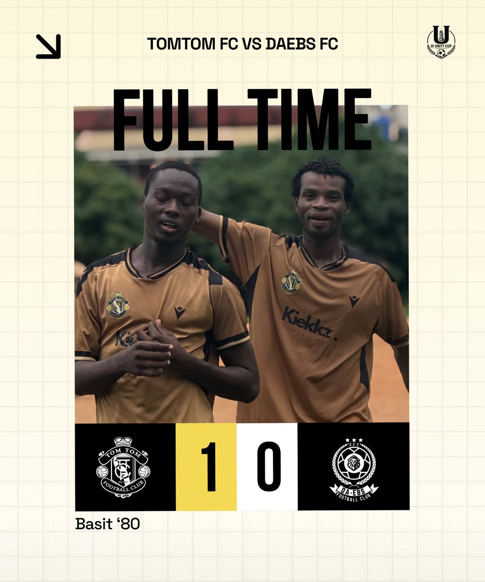 tomtomfc_'s tweet photo. Basit comes off the bench to steal the show just before the final whistle.

#TOMTOMFC #UnityCup #SF #2ndLeg https://t.co/4ia8OeRX9A