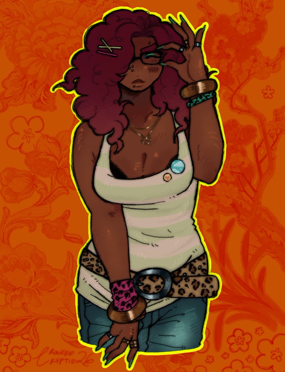 konkaiju's tweet photo. girl with glasses #oc https://t.co/msiGhybRlN