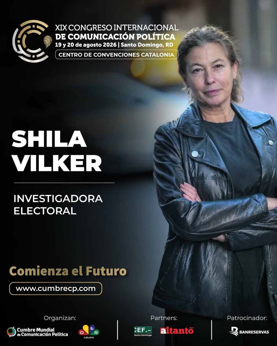 CumbreCP's tweet photo. 📊 Entender al electorado es el primer paso.

@ShilaVilker investigadora electoral, compartirá cómo la investigación, el análisis de la opinión pública y el uso de datos permiten comprender el comportamiento del electorado.

📍 Santo Domingo
🗓 19 y 20 de agosto

@GrupoDierRD https://t.co/M8bZGhiHS8